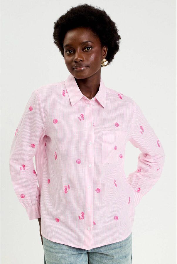 Cache gestreepte blouse - Foto 3