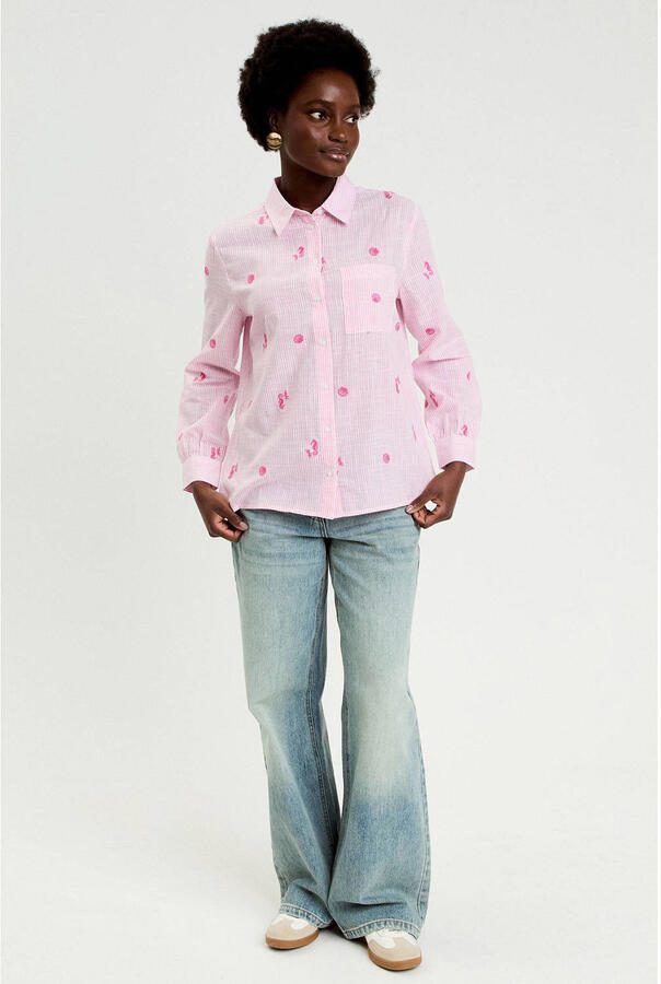 Cache gestreepte blouse - Foto 2
