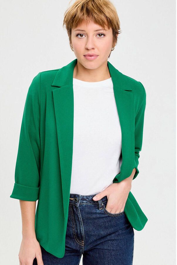 Cache getailleerde blazer donkergroen