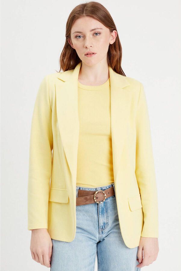 Cache getailleerde blazer geel