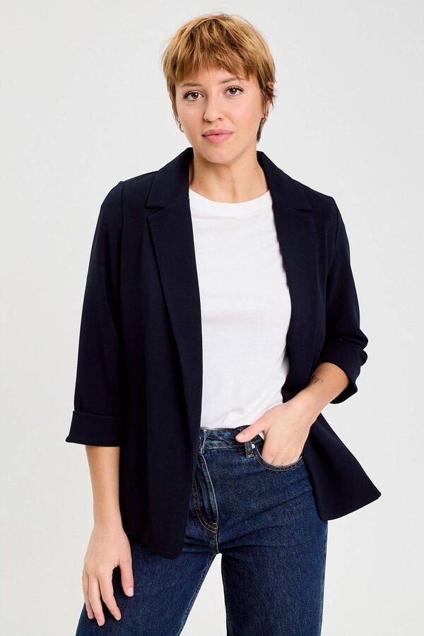 Cache getailleerde blazer marineblauw