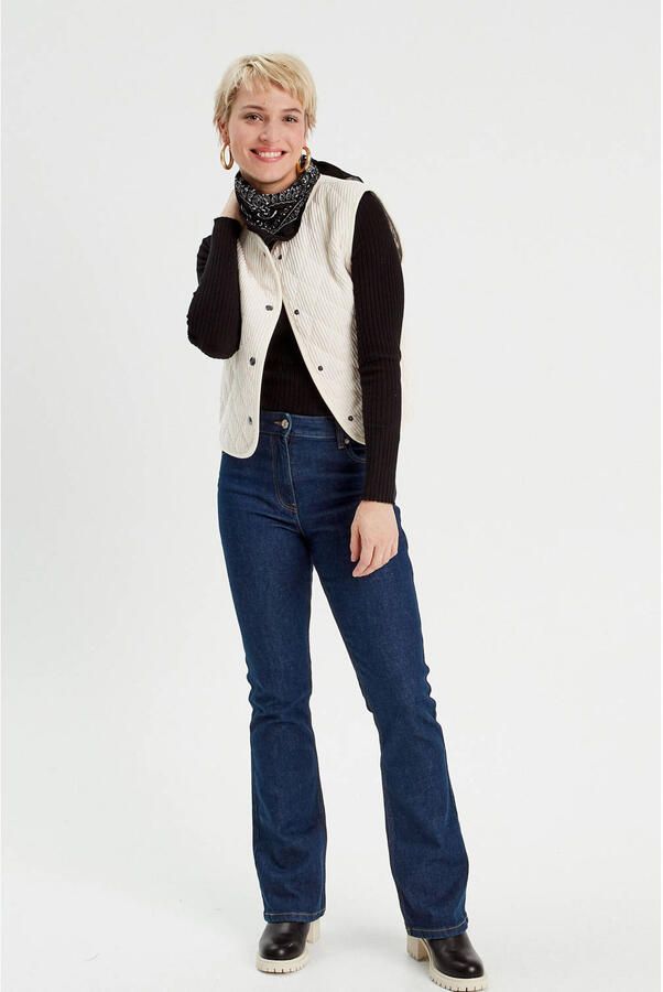 Cache gilet ecru - Foto 2