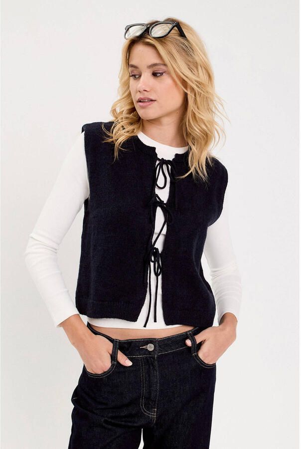 Cache gilet marine