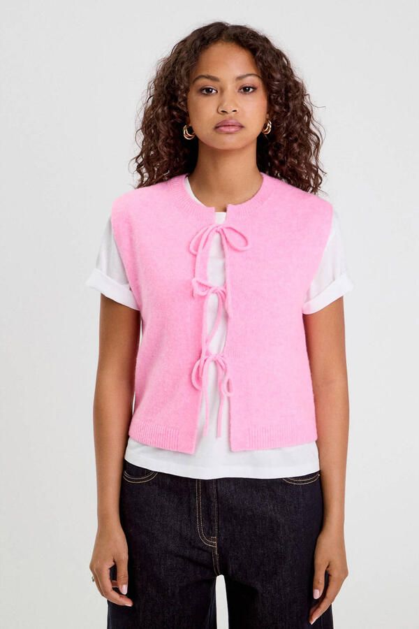 Cache gilet roze