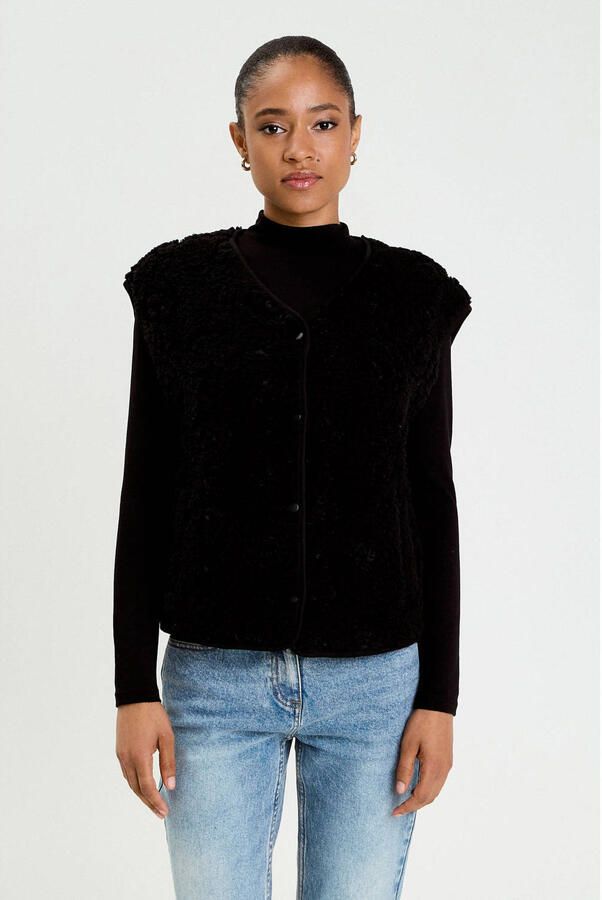Cache gilet zwart
