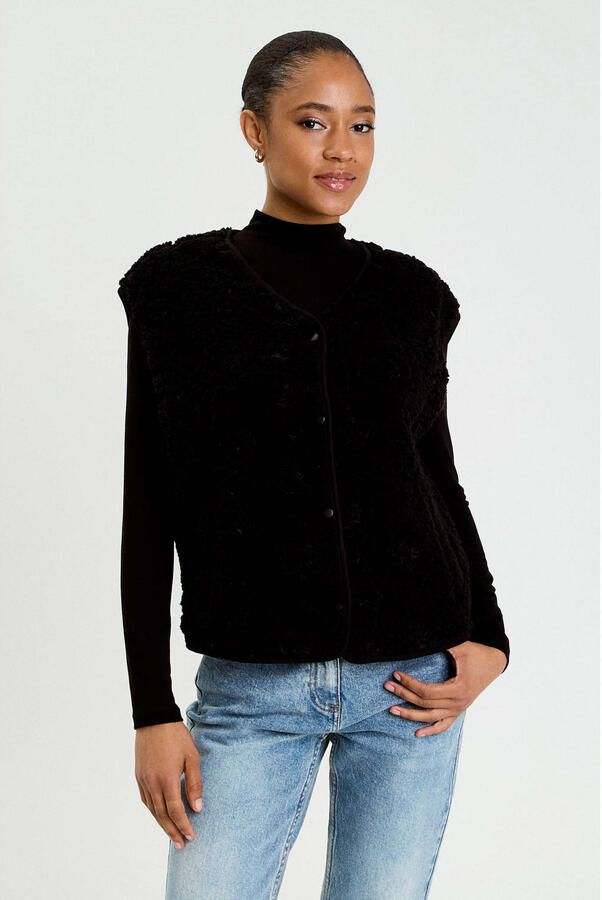 Cache gilet zwart - Foto 2