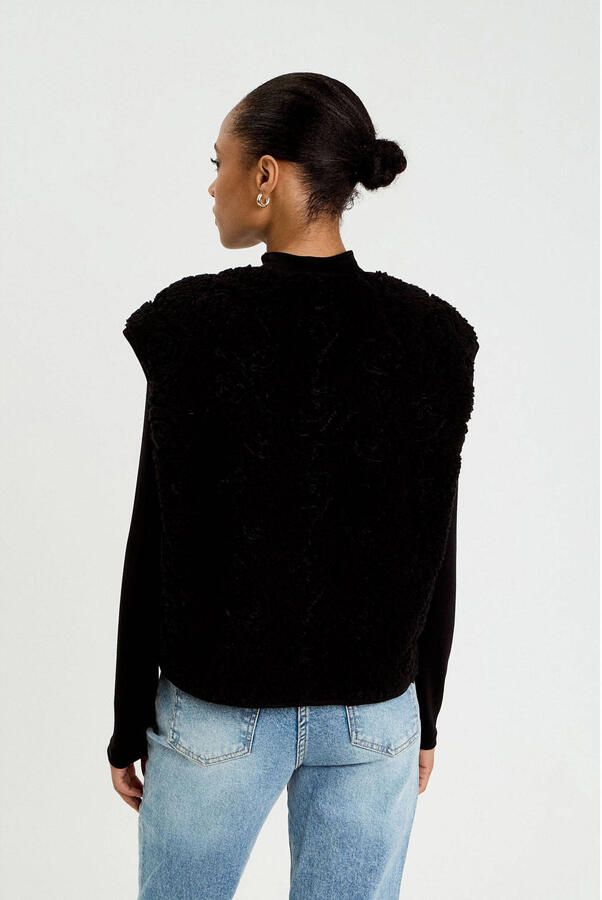 Cache gilet zwart - Foto 3
