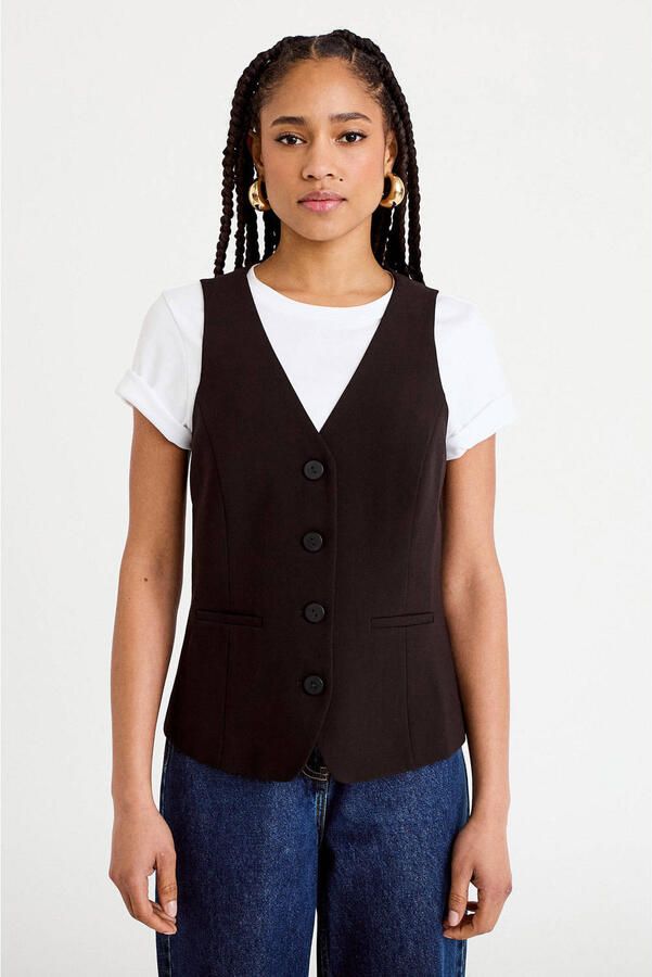 Cache gilet zwart