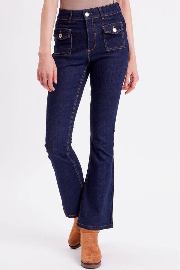 Cache high waist bootcut jeans dark blue