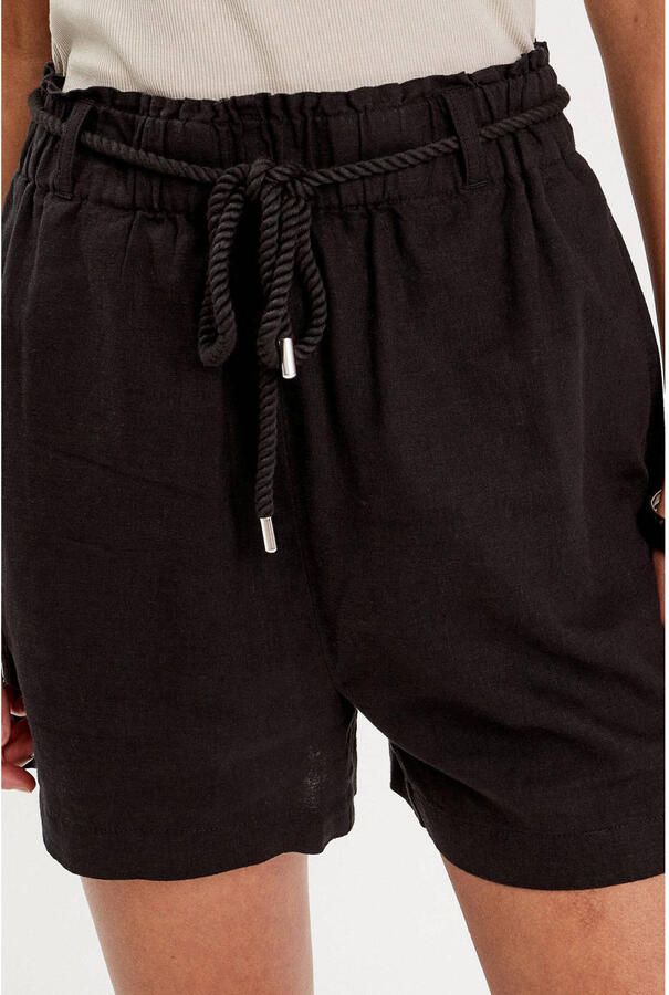 Cache high waist loose fit short zwart