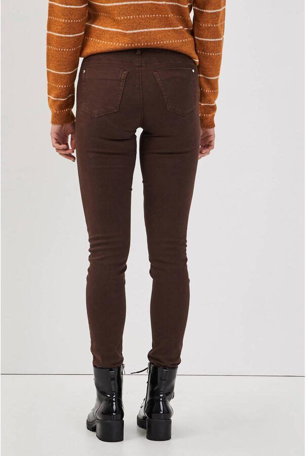 Cache high waist slim fit jeans coffee bean