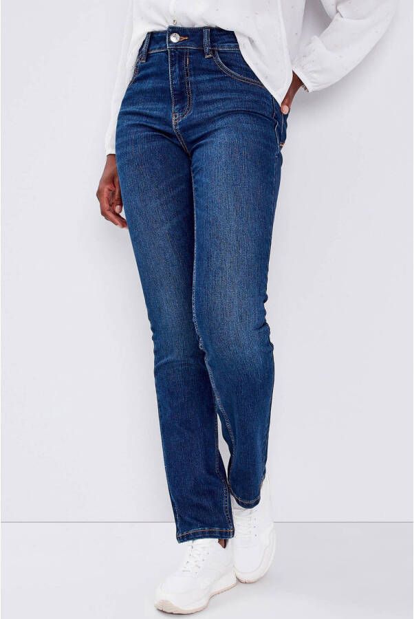 Cache high waist slim fit jeans denim brut
