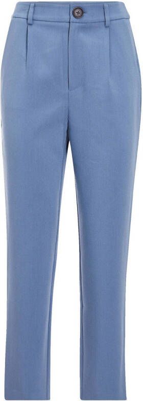 Cache high waist straight fit pantalon blauw