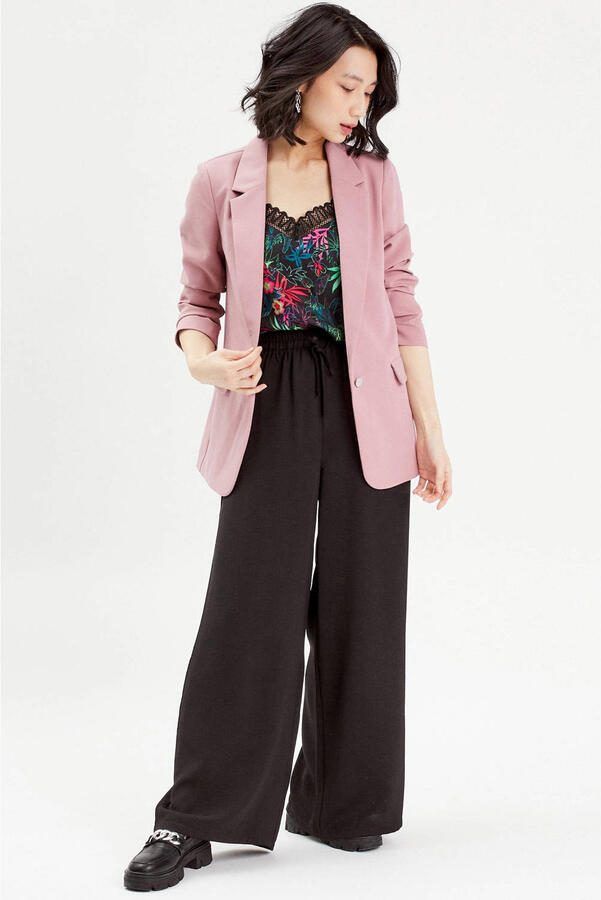 Cache high waist wide leg broek zwart - Foto 2