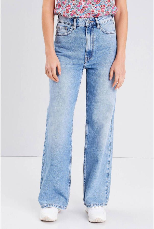 Cache high waist wide leg jeans denim double stone
