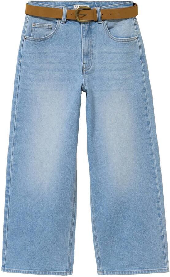 Cache high waist wide leg jeans lichtblauw - Foto 3