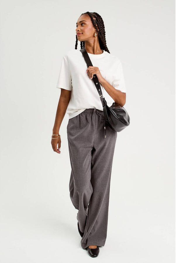 Cache high waist broek grijs - Foto 3