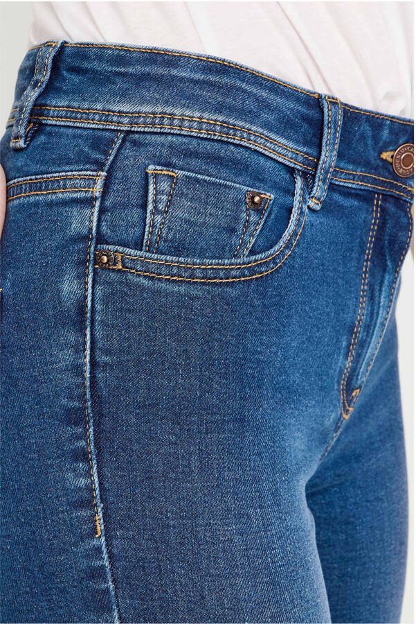 Cache high waist capri jeans dark blue denim - Foto 2