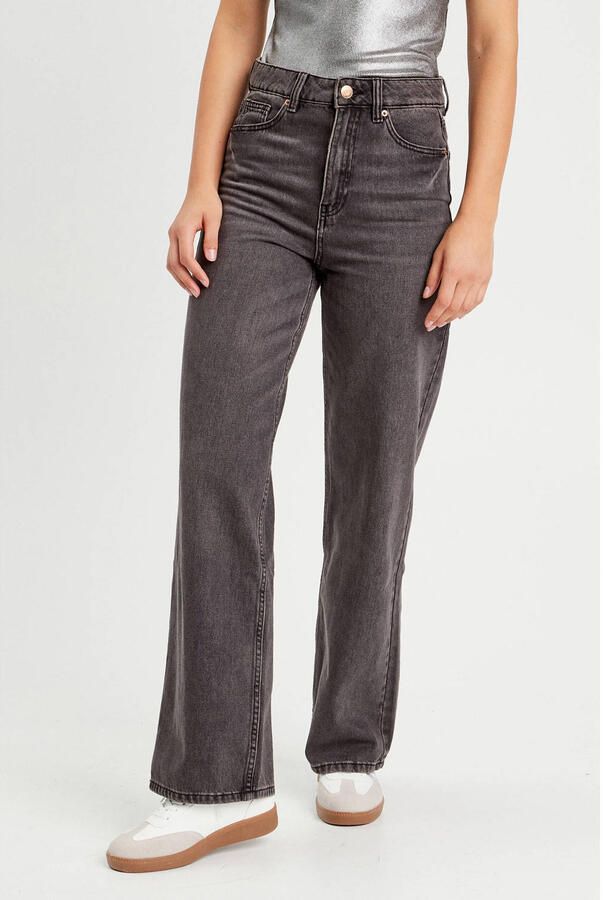 Cache high waist wide leg jeans black