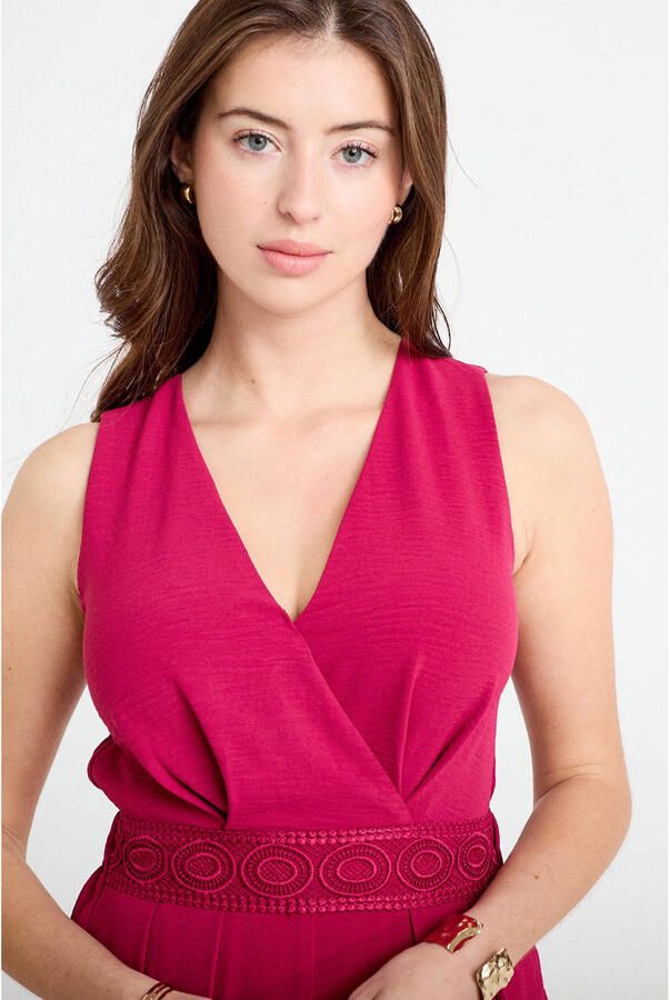 Cache jumpsuit fuchsia