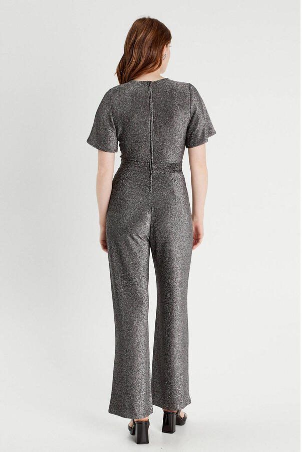 Cache jumpsuit met glitter zilver - Foto 2