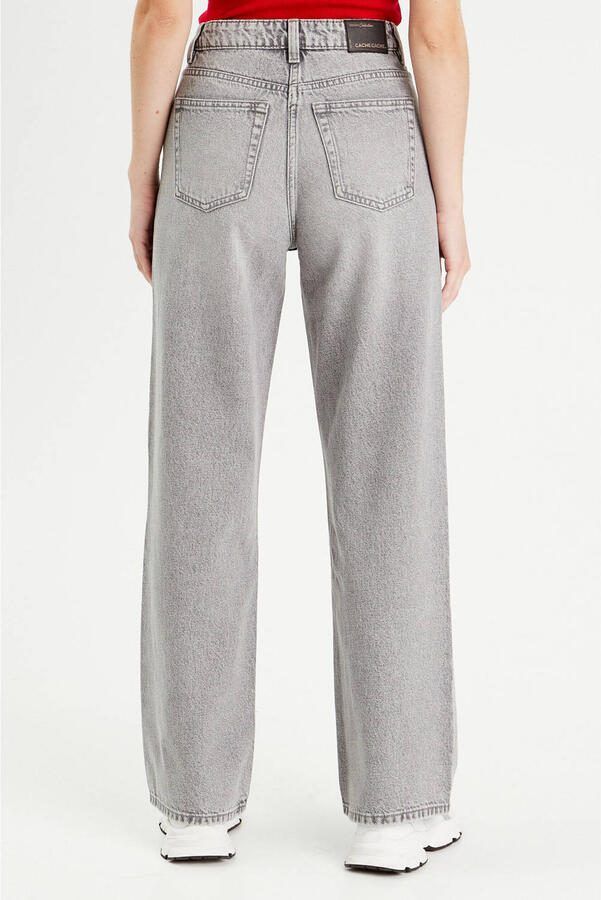 Cache high waist wide leg jeans grey - Foto 3