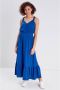 Cache maxi jurk met volant blauw - Thumbnail 1
