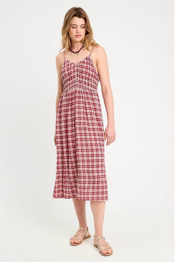 Cache midi jurk