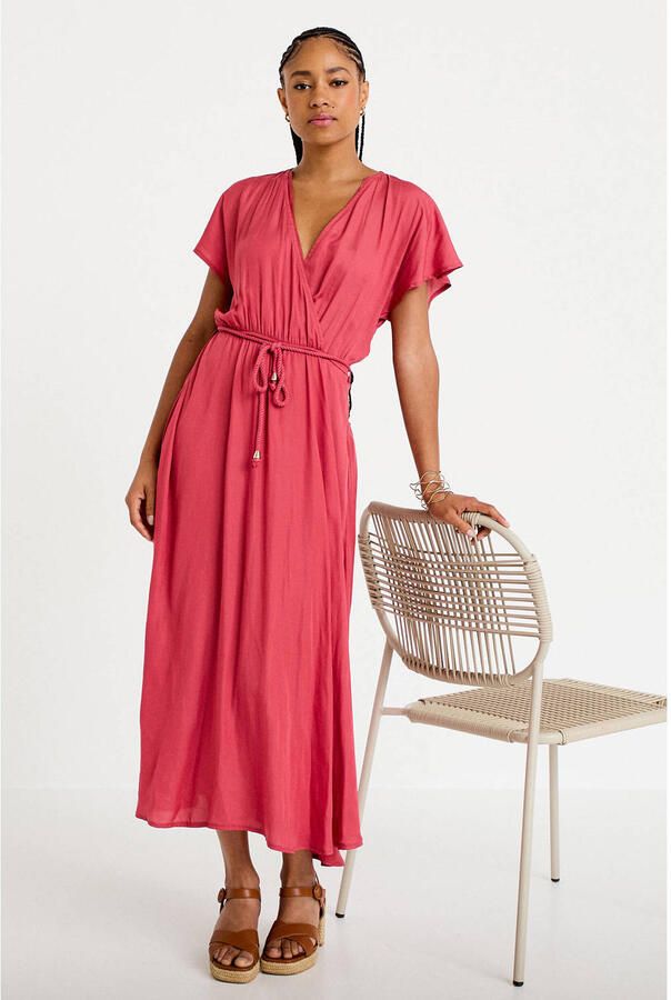 Cache midi jurk roze - Foto 2
