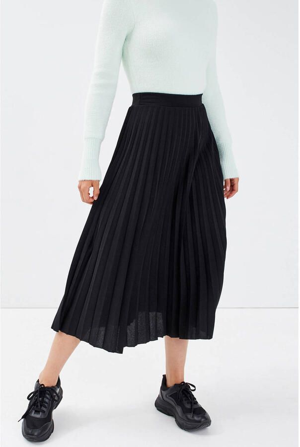 Cache midi rok zwart