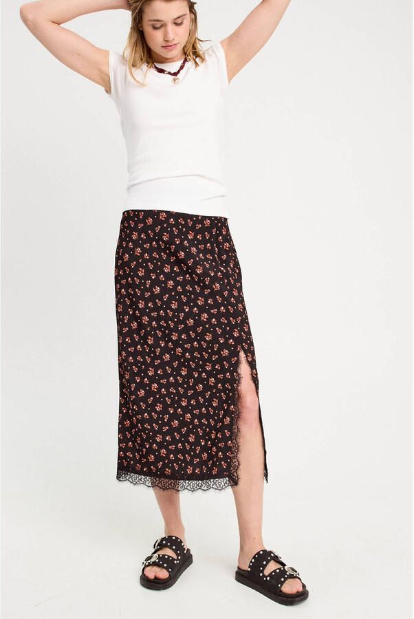 Cache midi rok zwart - Foto 2