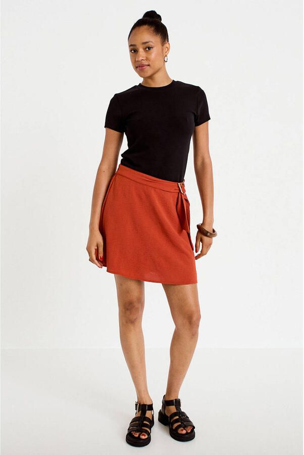 Cache mini skort donker oranje - Foto 3