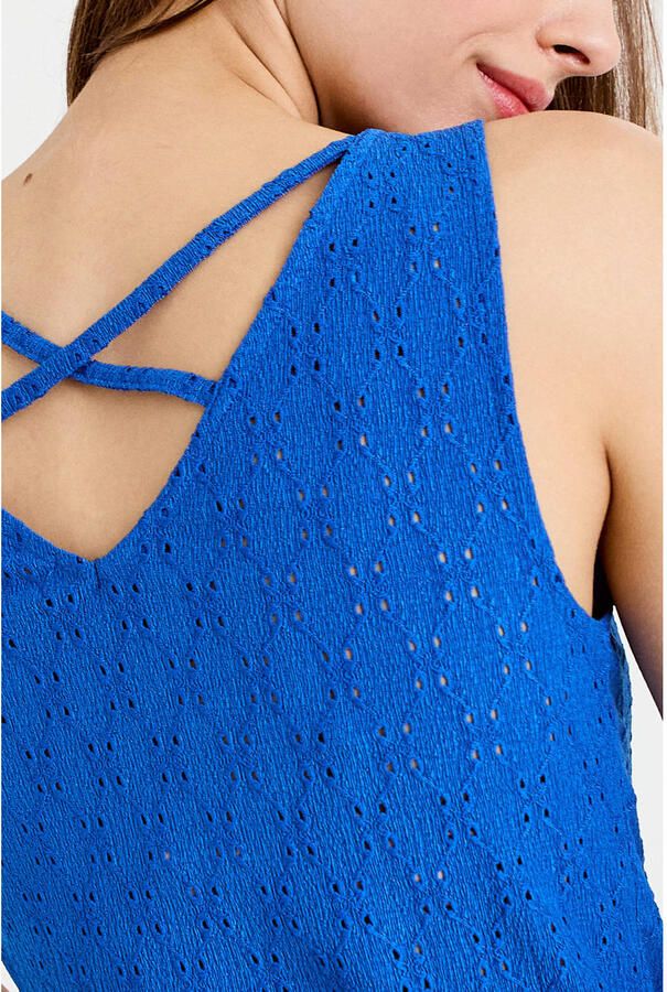 Cache mouwloze top blauw - Foto 2