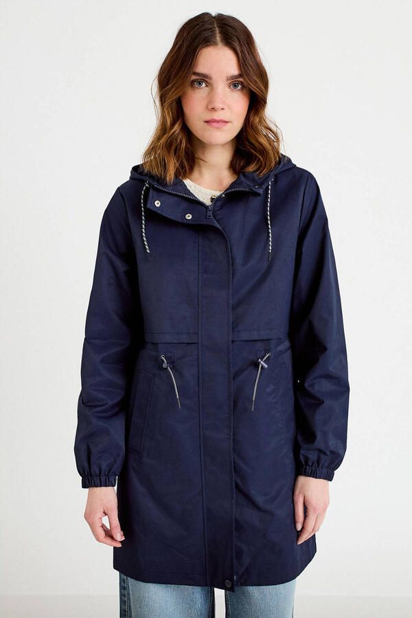 Cache parka marineblauw