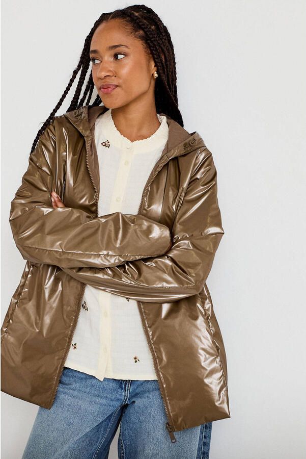 Cache parka taupe