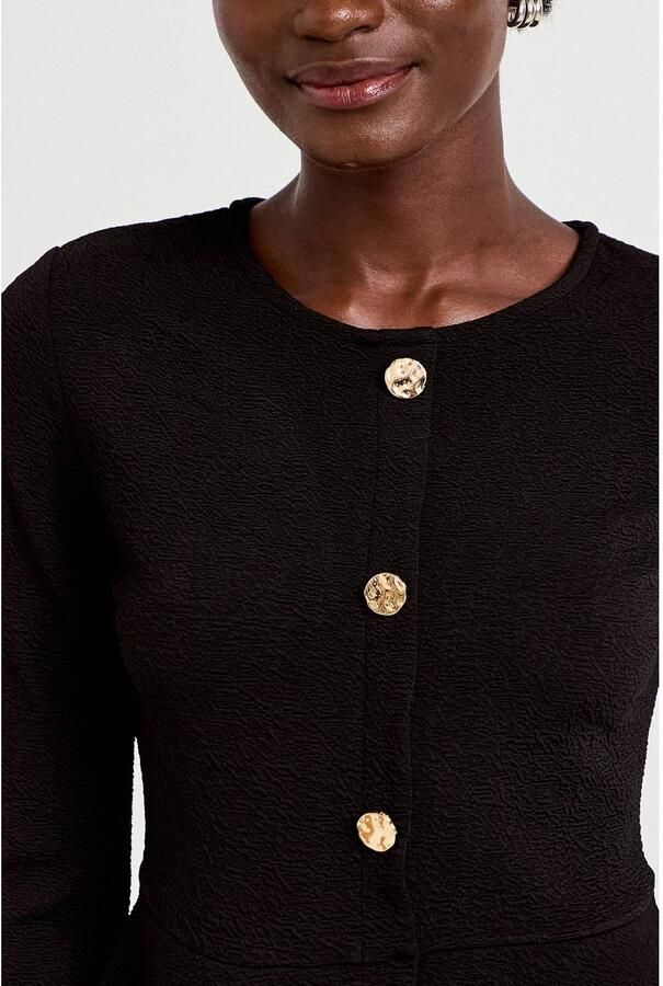 Cache peplum top zwart - Foto 2