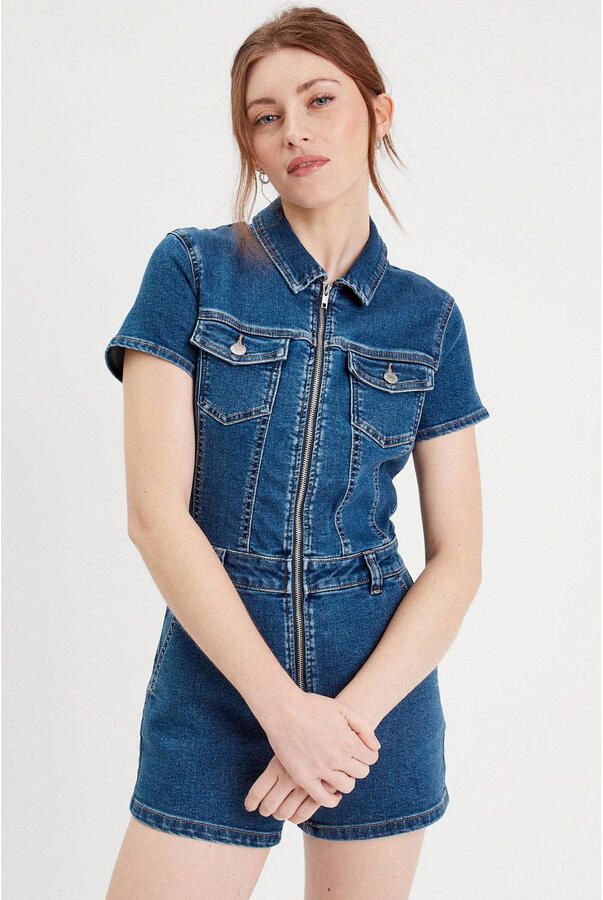Cache playsuit dark blue
