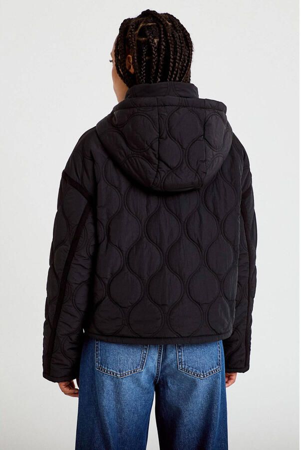 Cache quilted tussenjas zwart - Foto 3