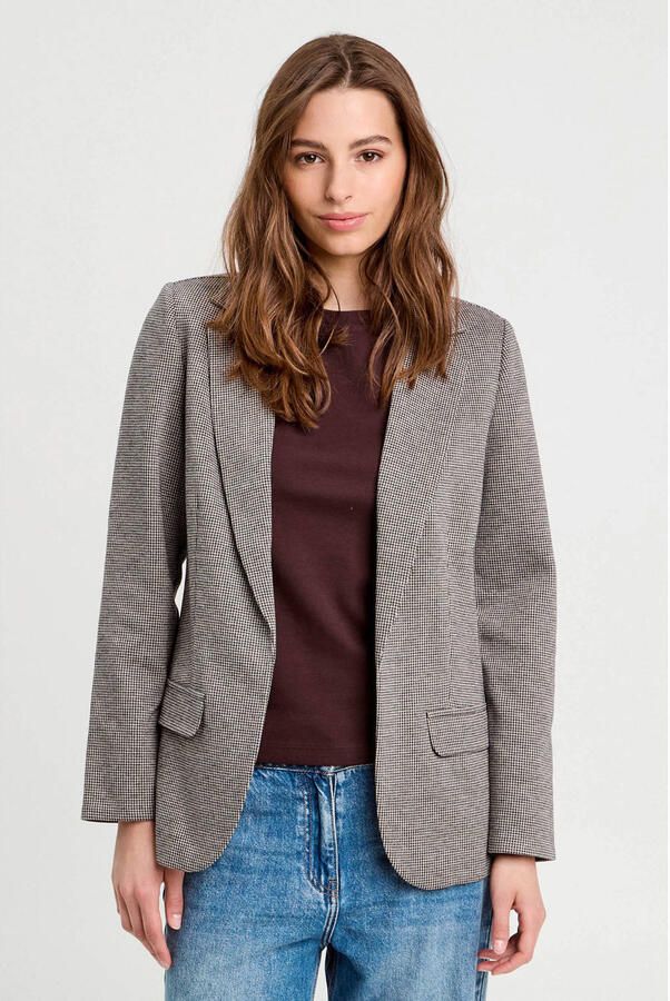 Cache regular blazer ecru