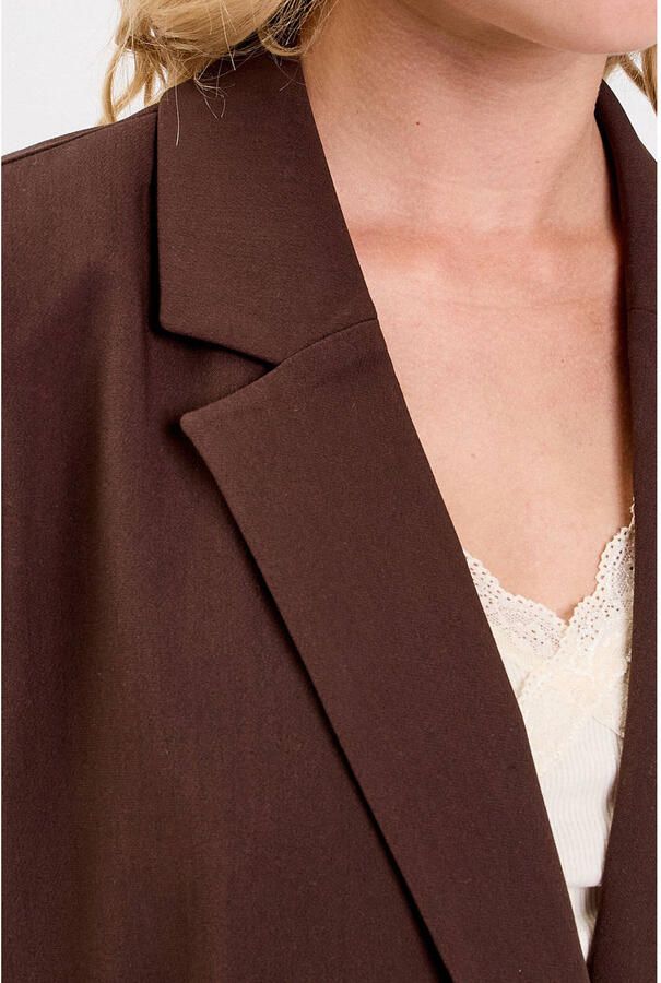 Cache regular fit blazer donkerbruin - Foto 2