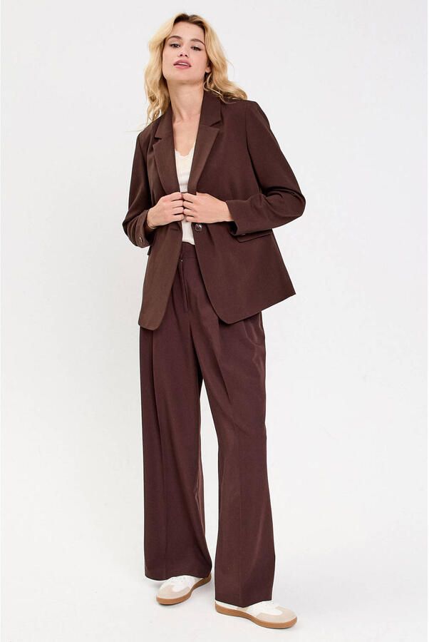 Cache regular fit blazer donkerbruin - Foto 3