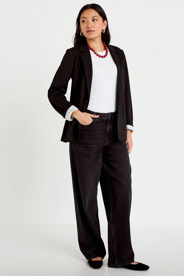 Cache regular fit blazer zwart - Foto 3