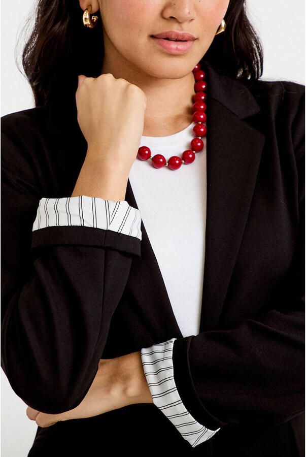 Cache regular fit blazer zwart - Foto 2