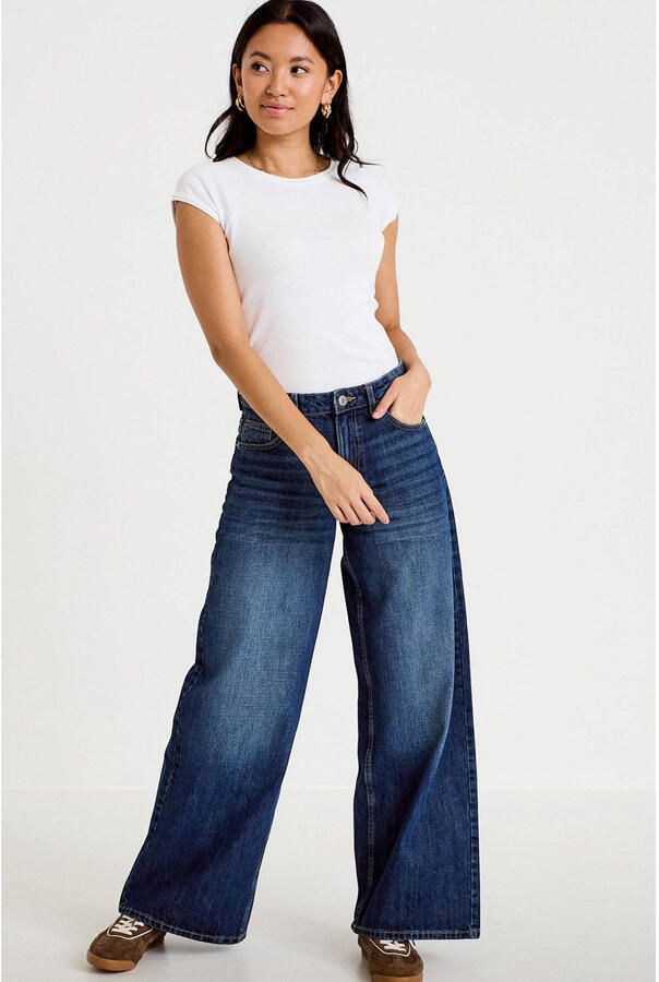 Cache regular waist wide leg jeans - Foto 2