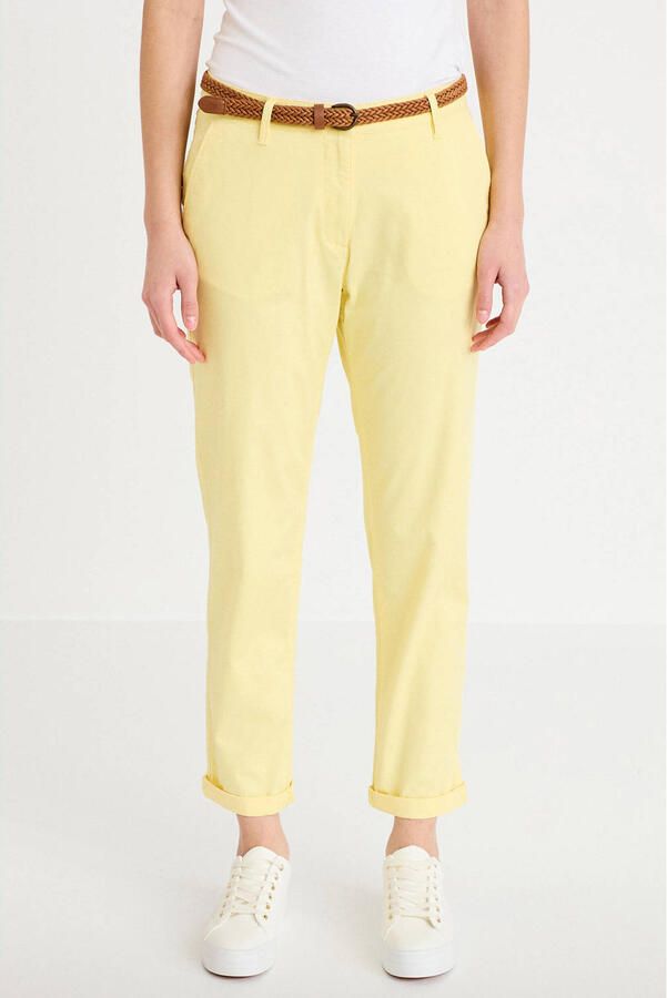 Cache regular waist cropped chinobroek