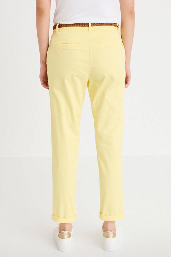 Cache regular waist cropped chinobroek - Foto 3