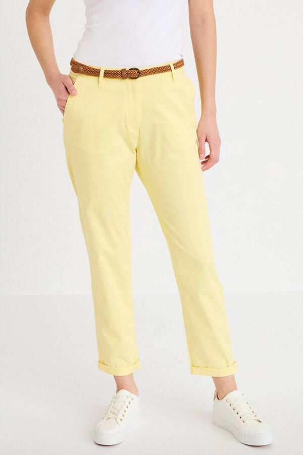 Cache regular waist cropped chinobroek - Foto 2