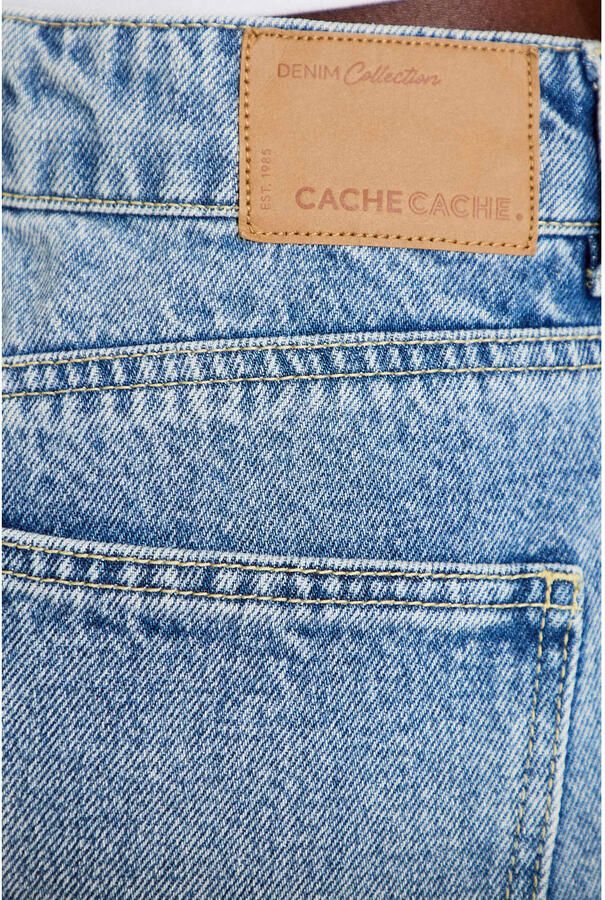 Cache regular waist denim short light blue - Foto 2