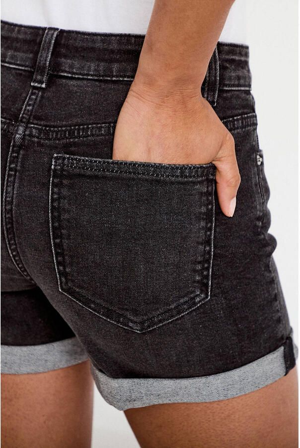 Cache regular waist short black denim - Foto 2