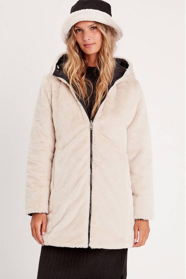 Cache reversible winterjas zwart - Foto 2